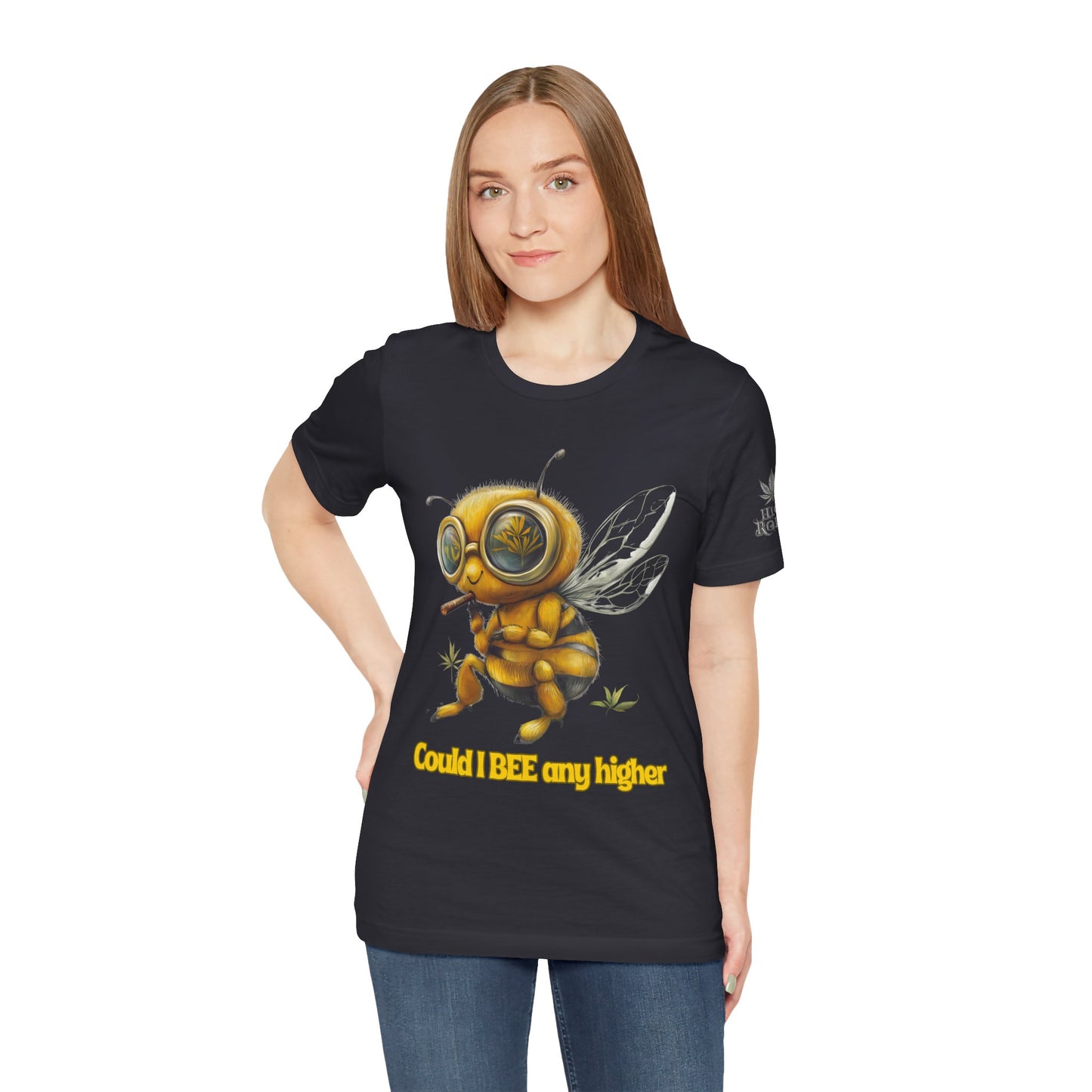 Could I BEE Any Higher - Funny Cannabis Bee 420 Unisex T-Shirt"