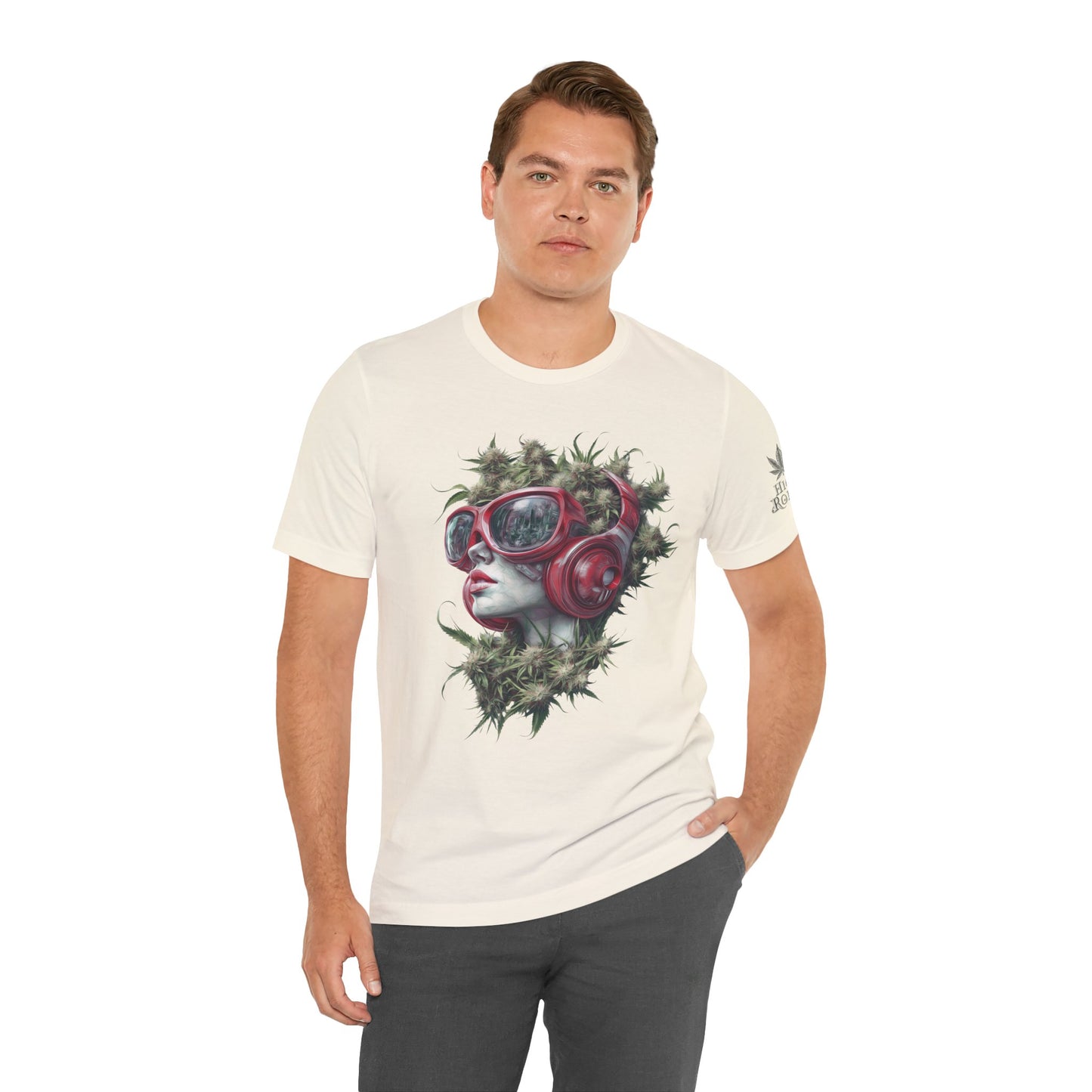 CANNABIS GODDESS TECH™ | PREMIUM FUTURISTIC ART TEE