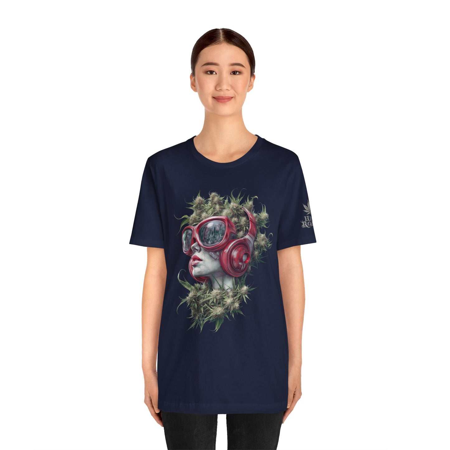 CANNABIS GODDESS TECH™ | PREMIUM FUTURISTIC ART TEE
