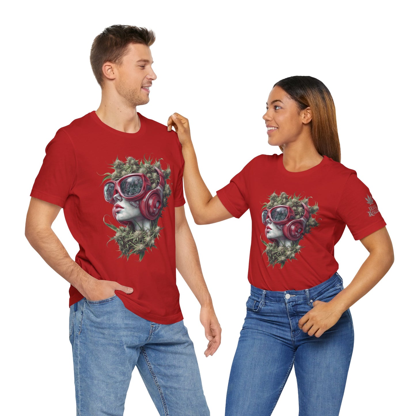 CANNABIS GODDESS TECH™ | PREMIUM FUTURISTIC ART TEE