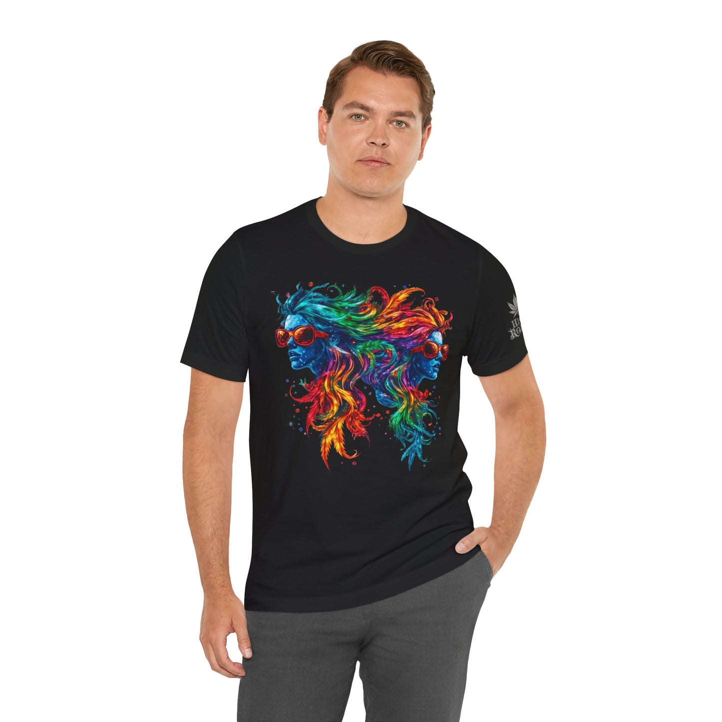 DUAL CONSCIOUSNESS™ | PREMIUM RAINBOW CANNABIS ART TEE