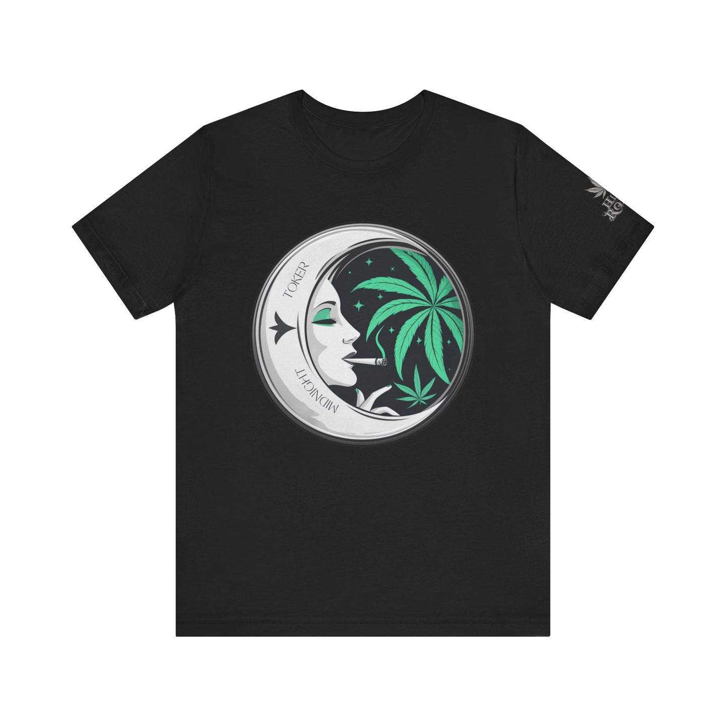 Toker Girl Coin Tee - Vintage Cannabis Portrait Art Design | High Roller