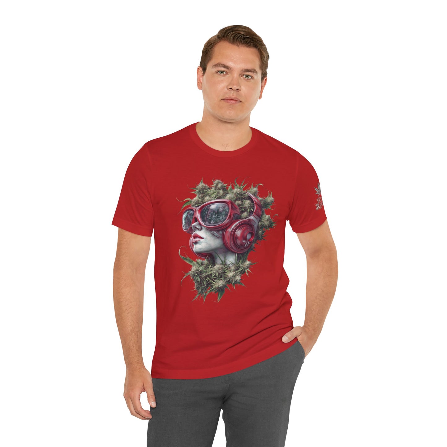 CANNABIS GODDESS TECH™ | PREMIUM FUTURISTIC ART TEE