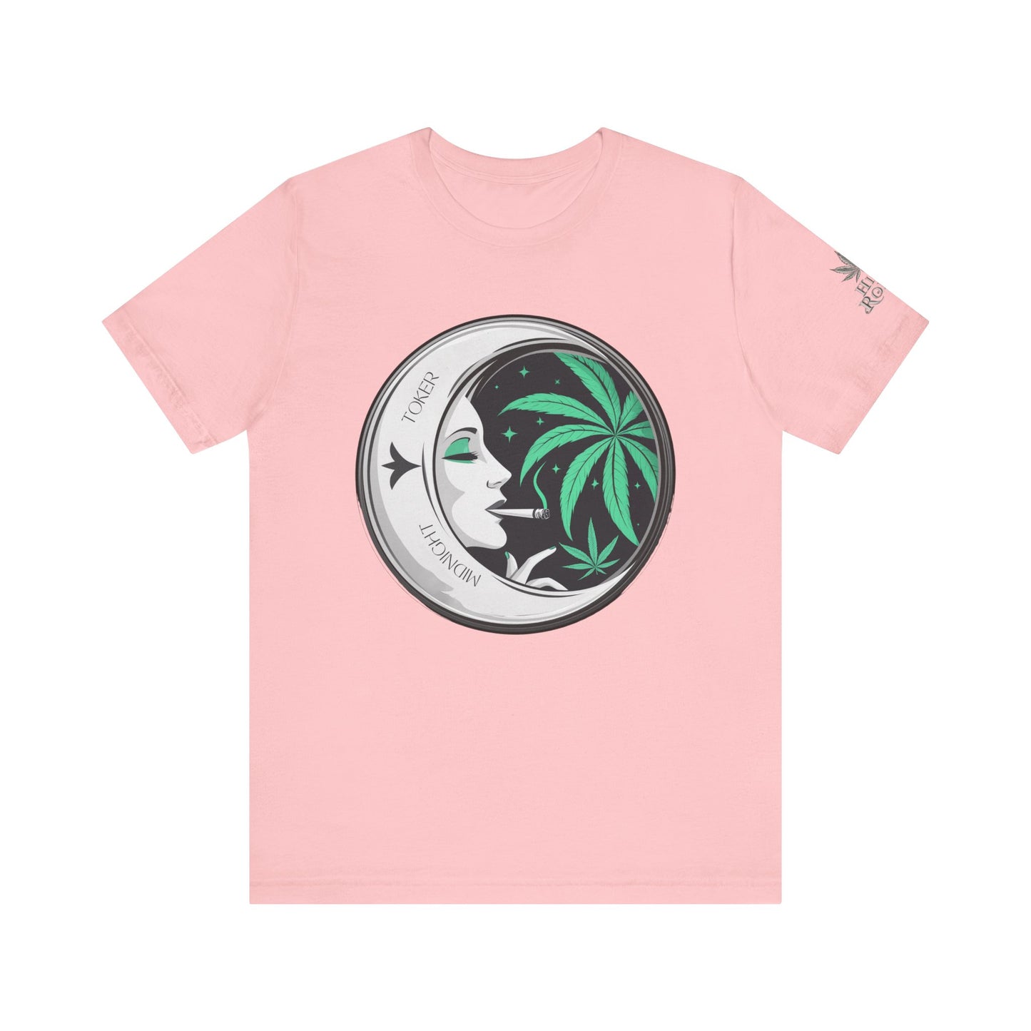 Toker Girl Coin Tee - Vintage Cannabis Portrait Art Design | High Roller