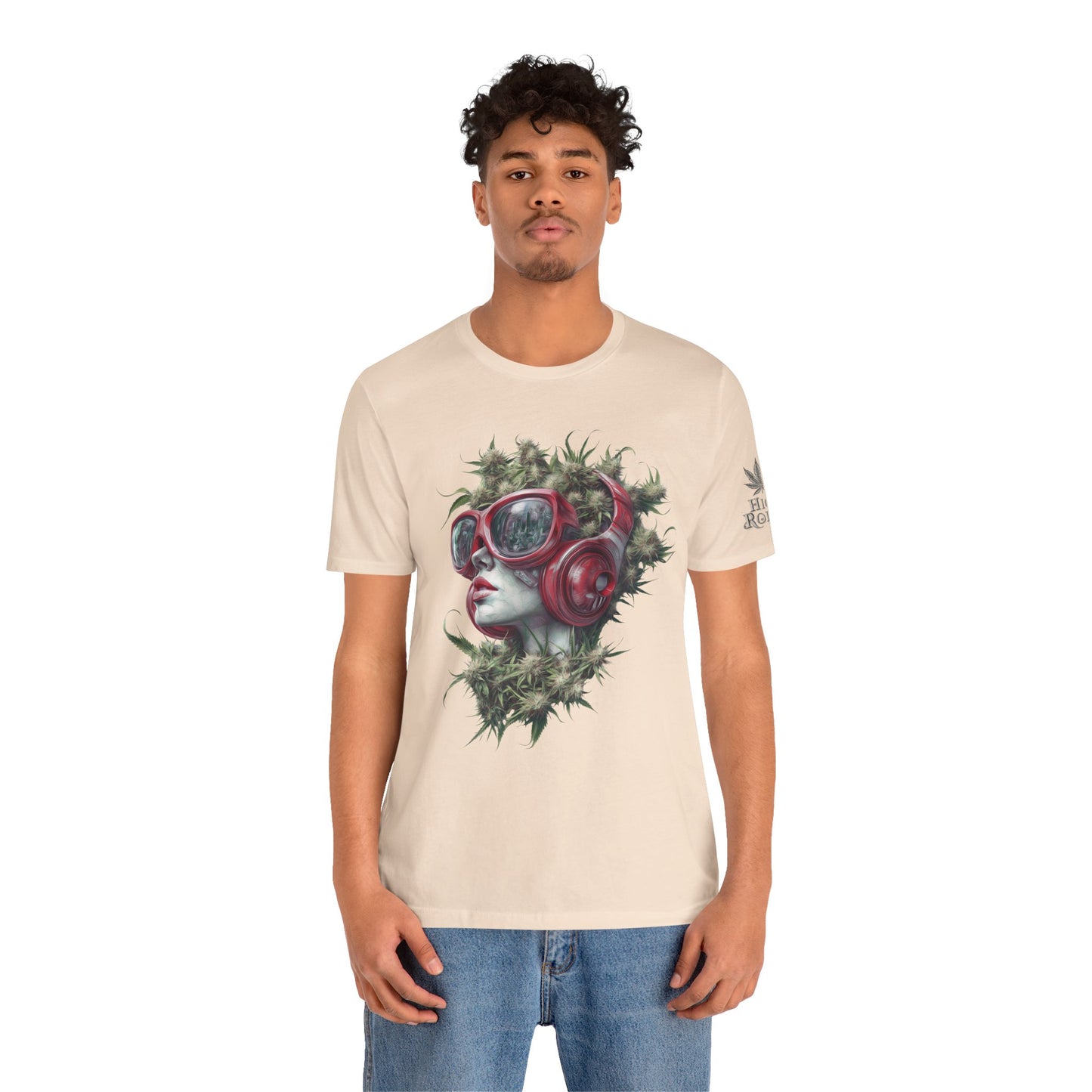 CANNABIS GODDESS TECH™ | PREMIUM FUTURISTIC ART TEE