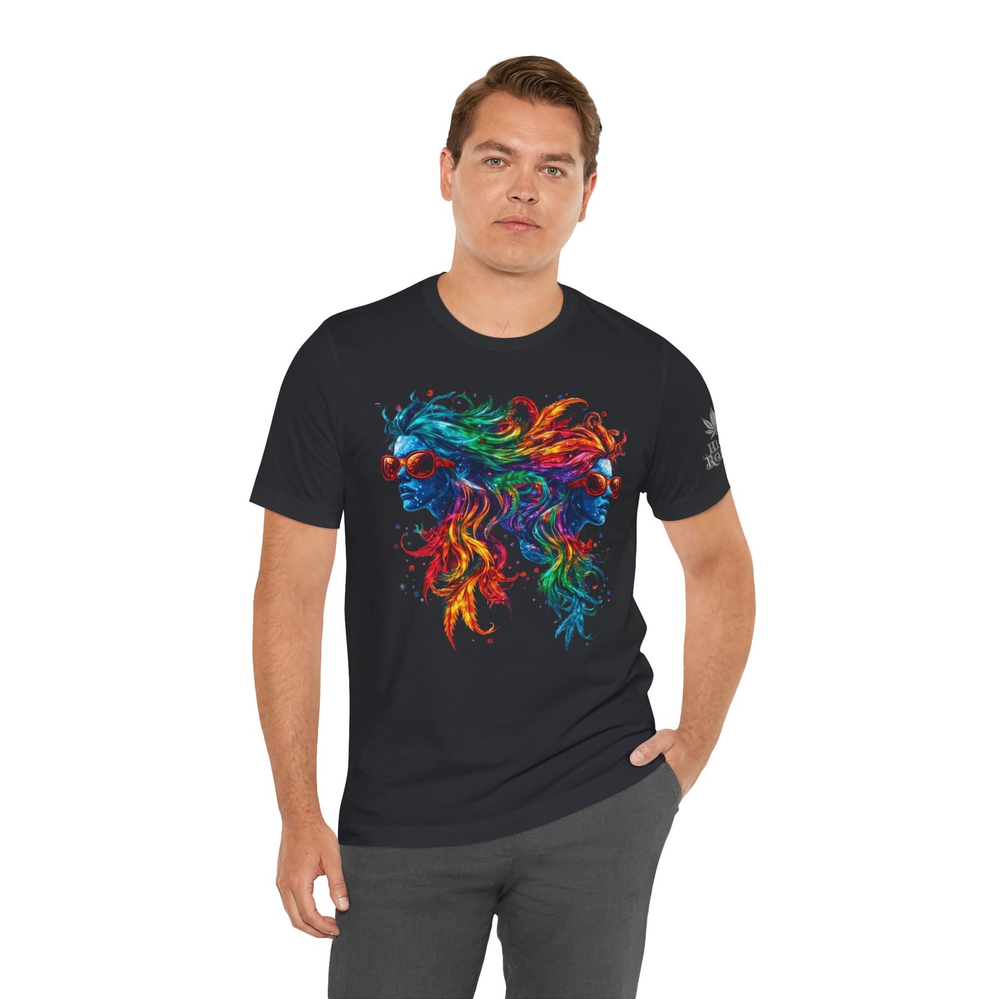 DUAL CONSCIOUSNESS™ | PREMIUM RAINBOW CANNABIS ART TEE