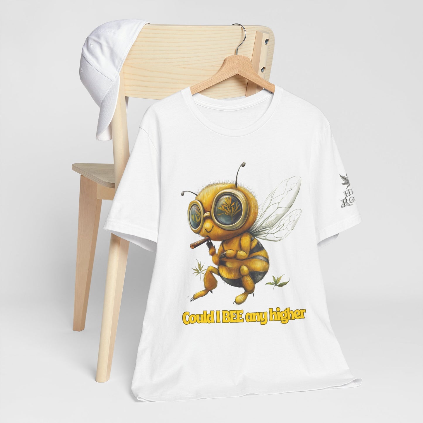 Could I BEE Any Higher - Funny Cannabis Bee 420 Unisex T-Shirt"