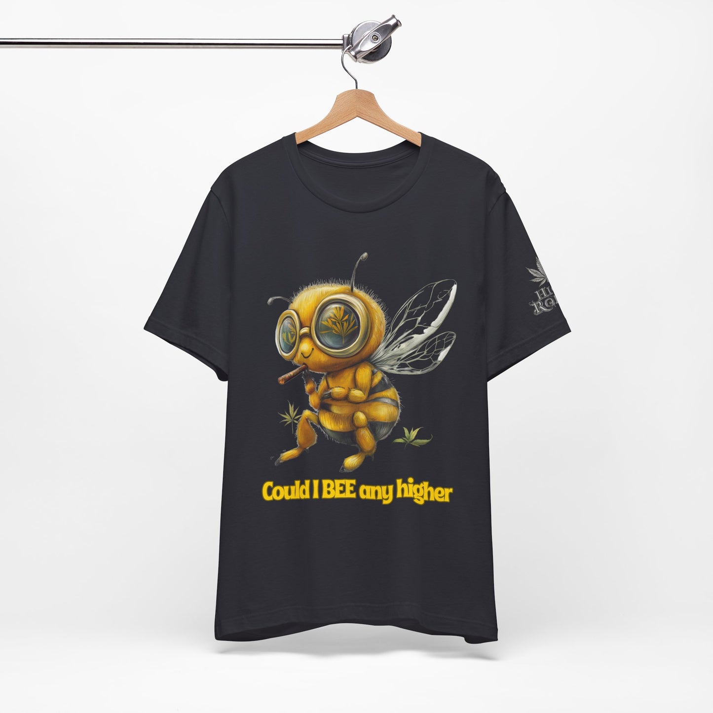 Could I BEE Any Higher - Funny Cannabis Bee 420 Unisex T-Shirt"