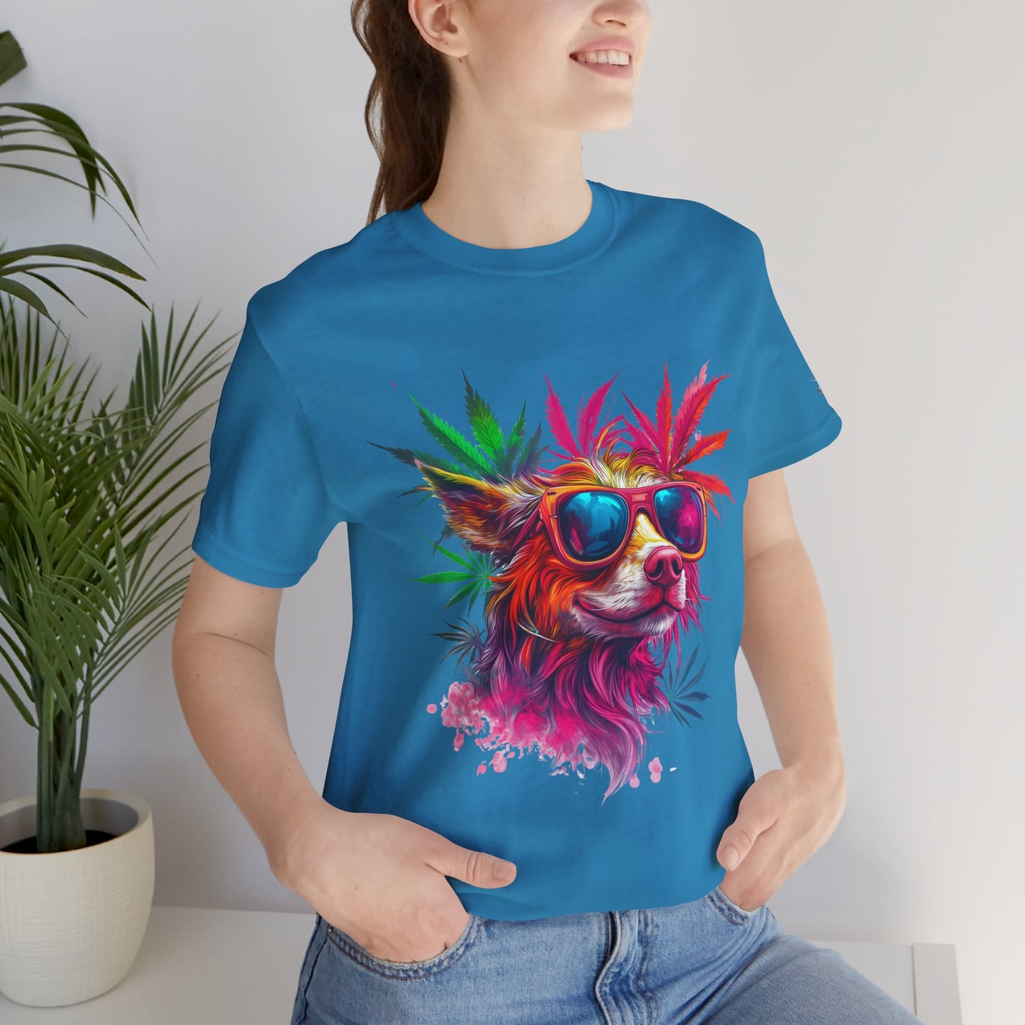PSYCHEDELIC CANNABIS DOG™ | PREMIUM TRIPPY ART TEE