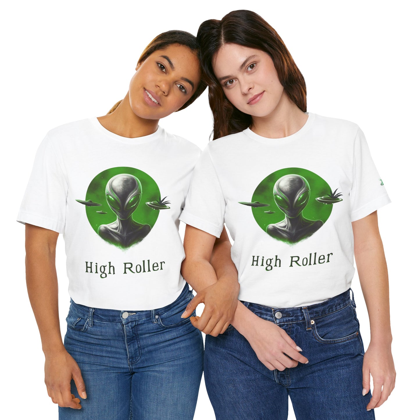 Alien Cannabis Tee - UFO Culture Art Design | High Roller