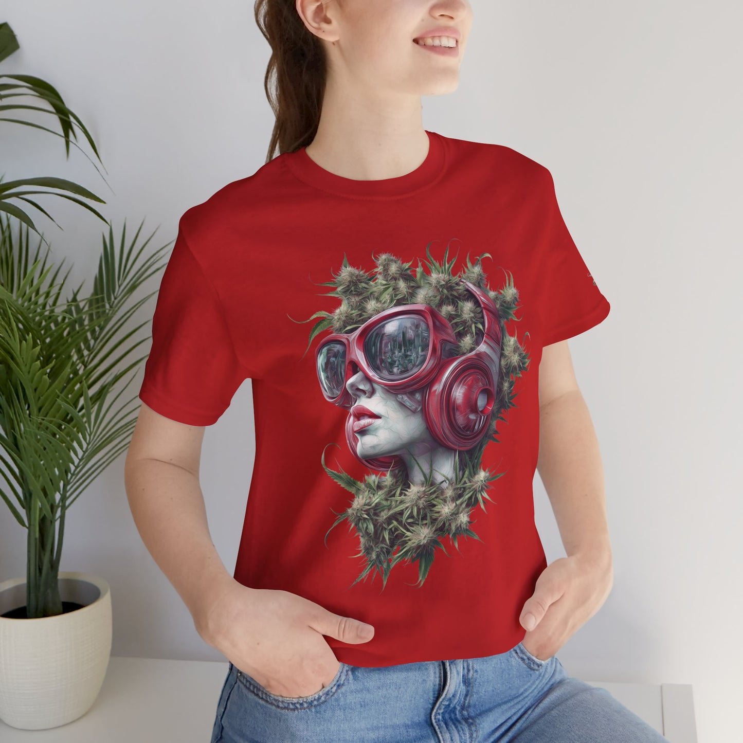 CANNABIS GODDESS TECH™ | PREMIUM FUTURISTIC ART TEE