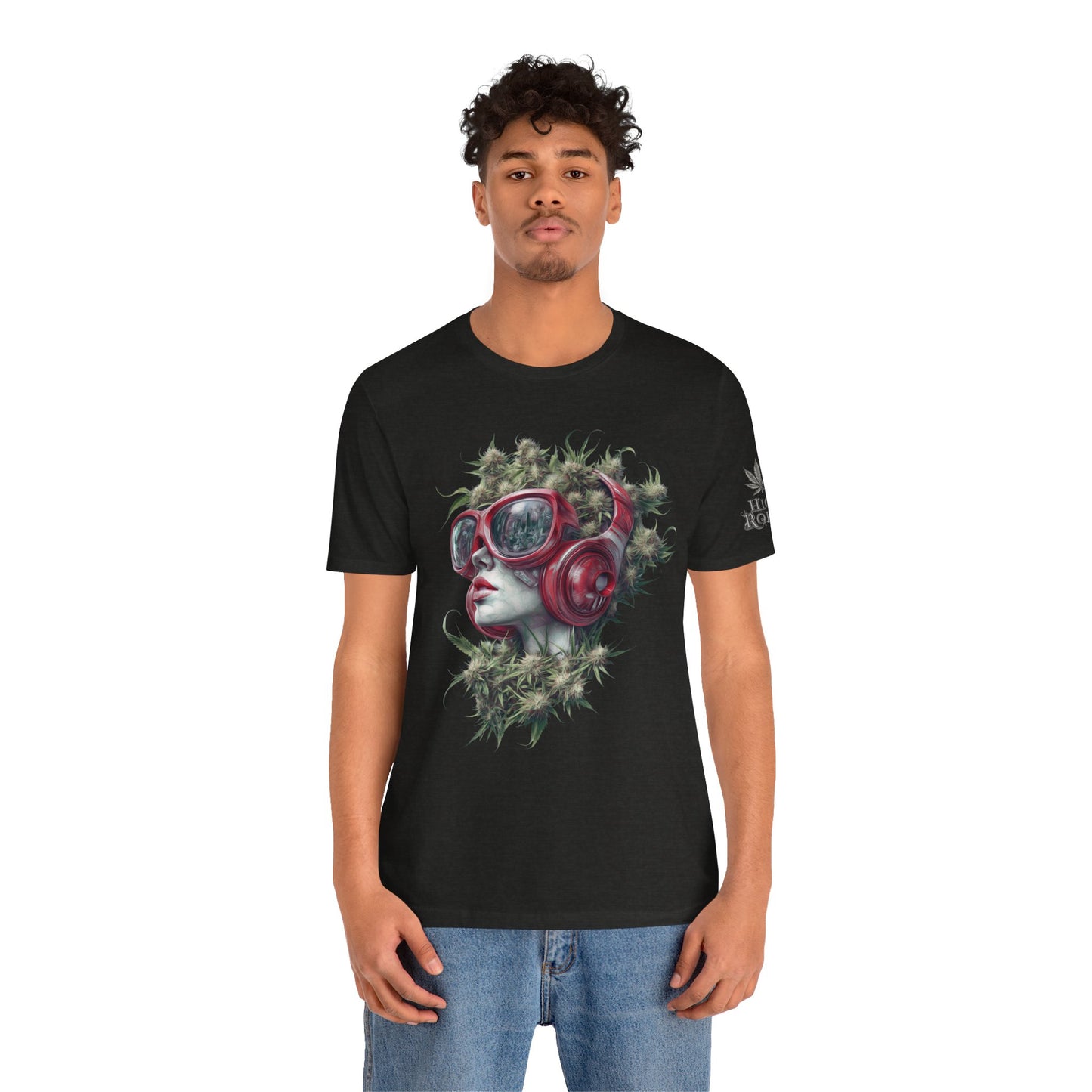 CANNABIS GODDESS TECH™ | PREMIUM FUTURISTIC ART TEE