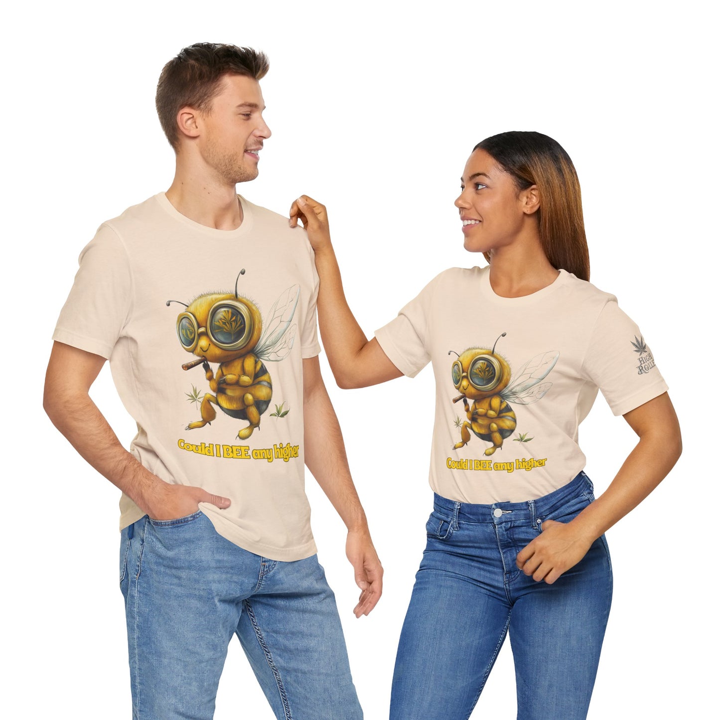 Could I BEE Any Higher - Funny Cannabis Bee 420 Unisex T-Shirt"