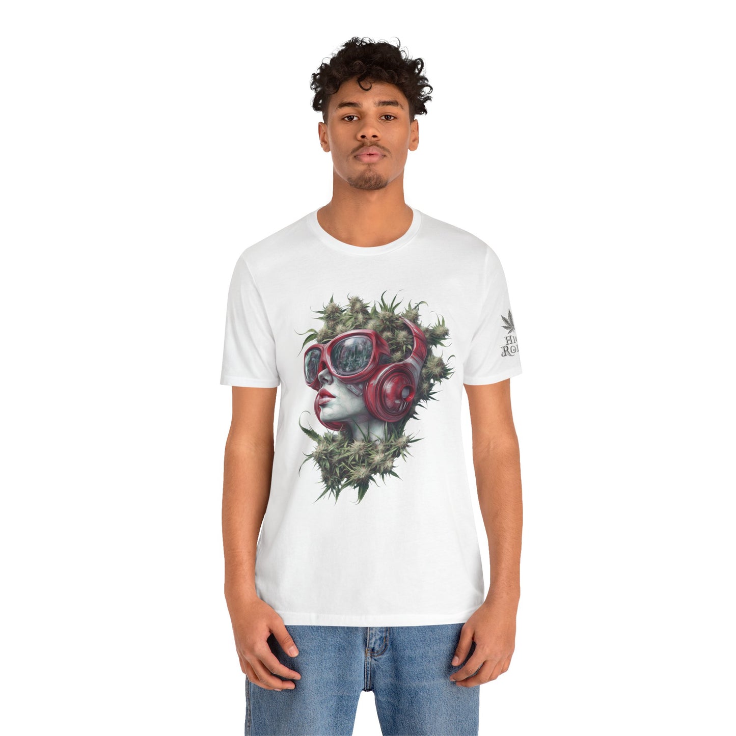 CANNABIS GODDESS TECH™ | PREMIUM FUTURISTIC ART TEE