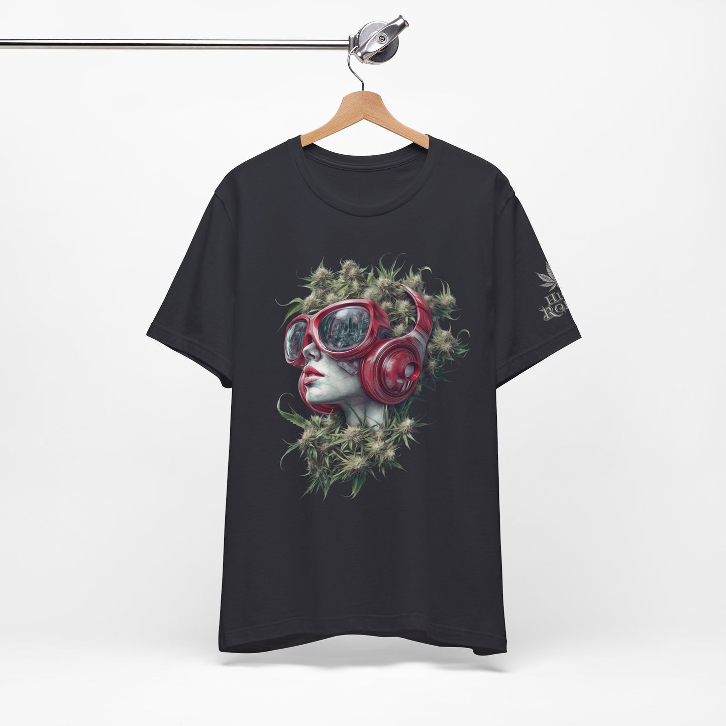 CANNABIS GODDESS TECH™ | PREMIUM FUTURISTIC ART TEE