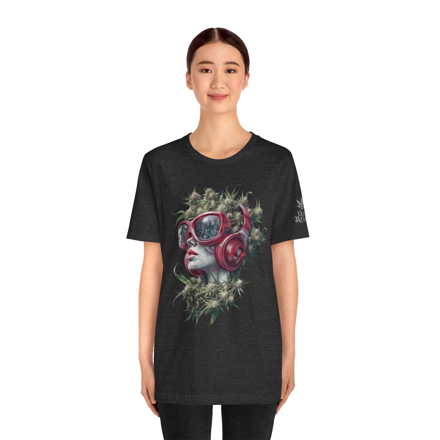 CANNABIS GODDESS TECH™ | PREMIUM FUTURISTIC ART TEE