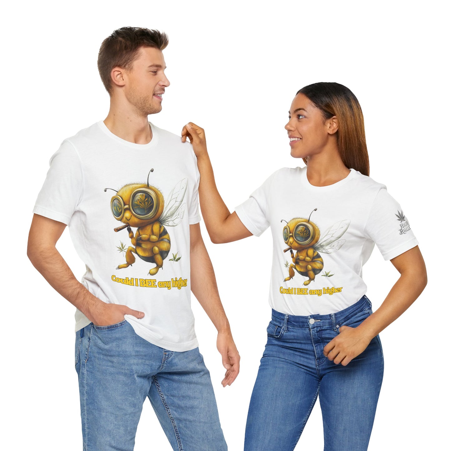 Could I BEE Any Higher - Funny Cannabis Bee 420 Unisex T-Shirt"