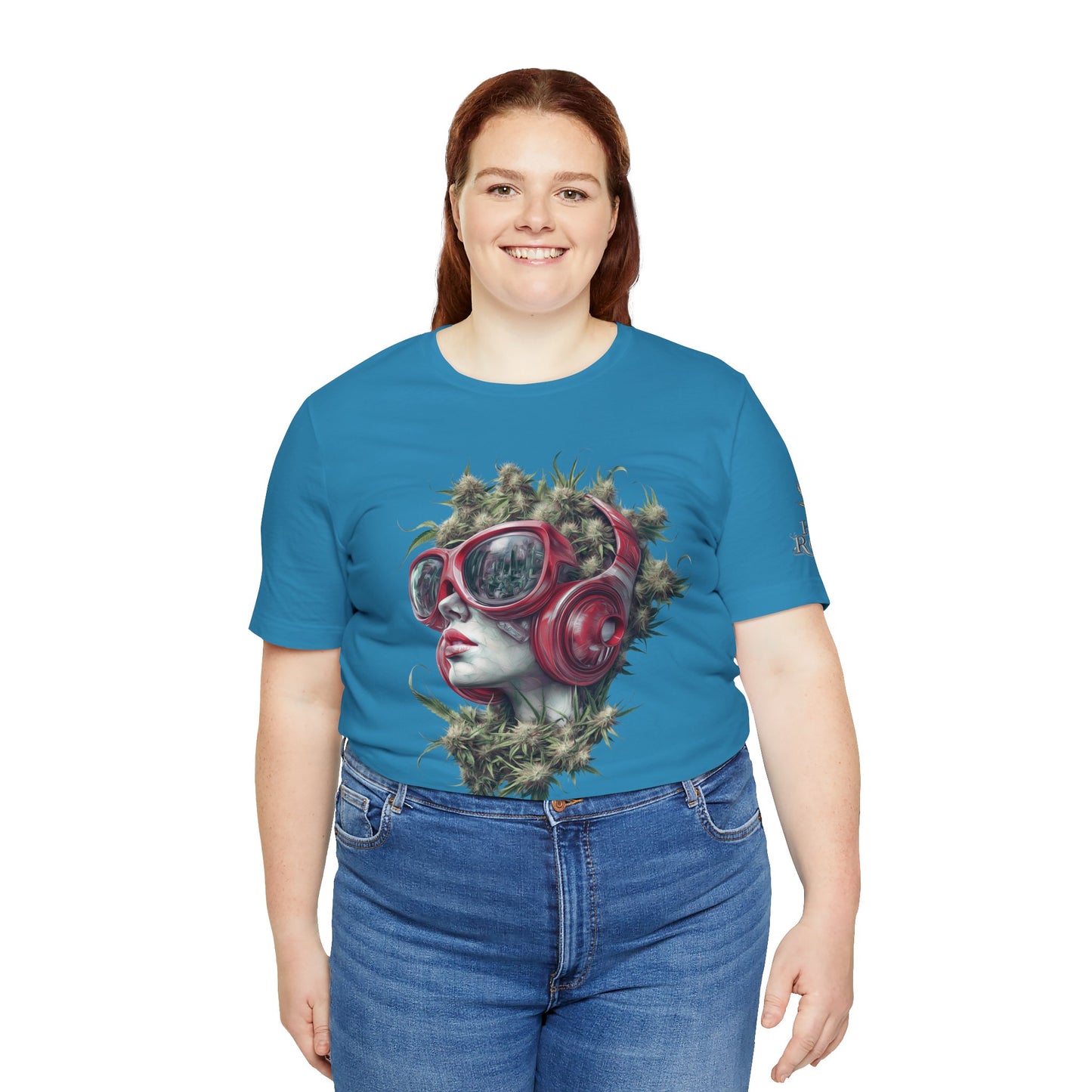 CANNABIS GODDESS TECH™ | PREMIUM FUTURISTIC ART TEE