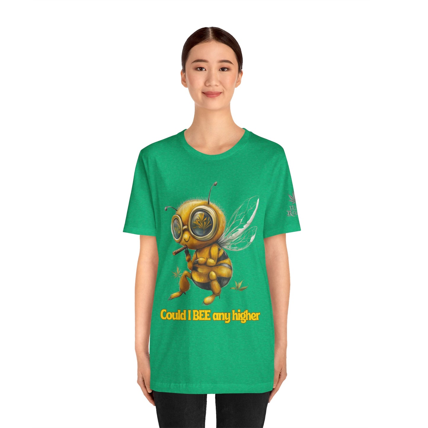 Could I BEE Any Higher - Funny Cannabis Bee 420 Unisex T-Shirt"