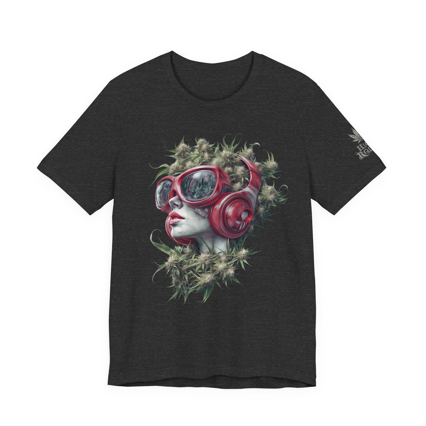 CANNABIS GODDESS TECH™ | PREMIUM FUTURISTIC ART TEE