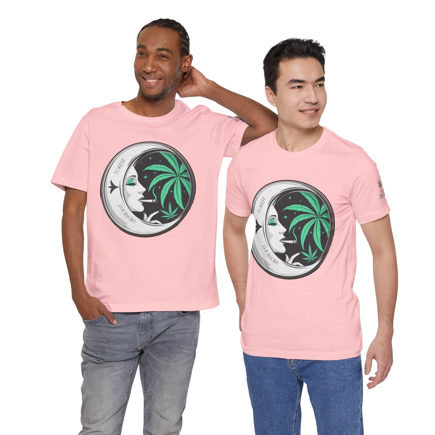 Toker Girl Coin Tee - Vintage Cannabis Portrait Art Design | High Roller