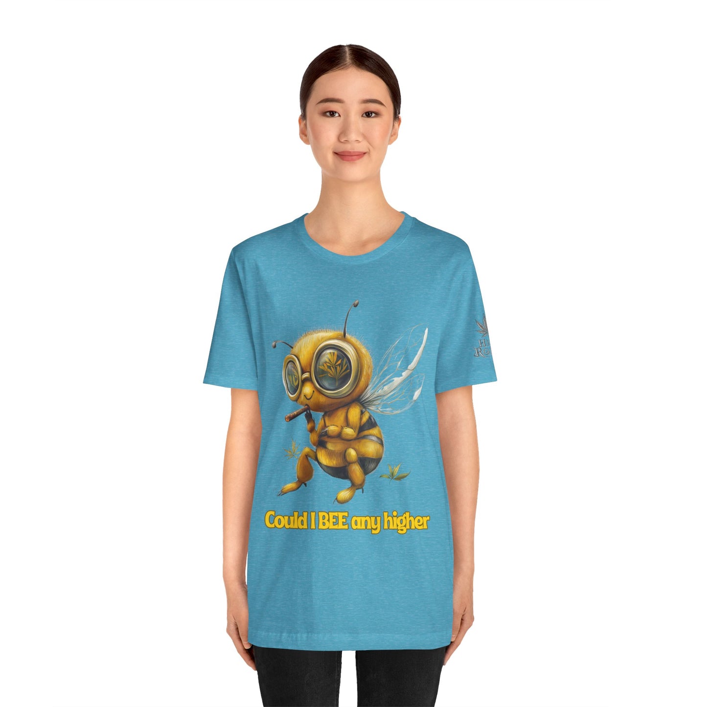 Could I BEE Any Higher - Funny Cannabis Bee 420 Unisex T-Shirt"