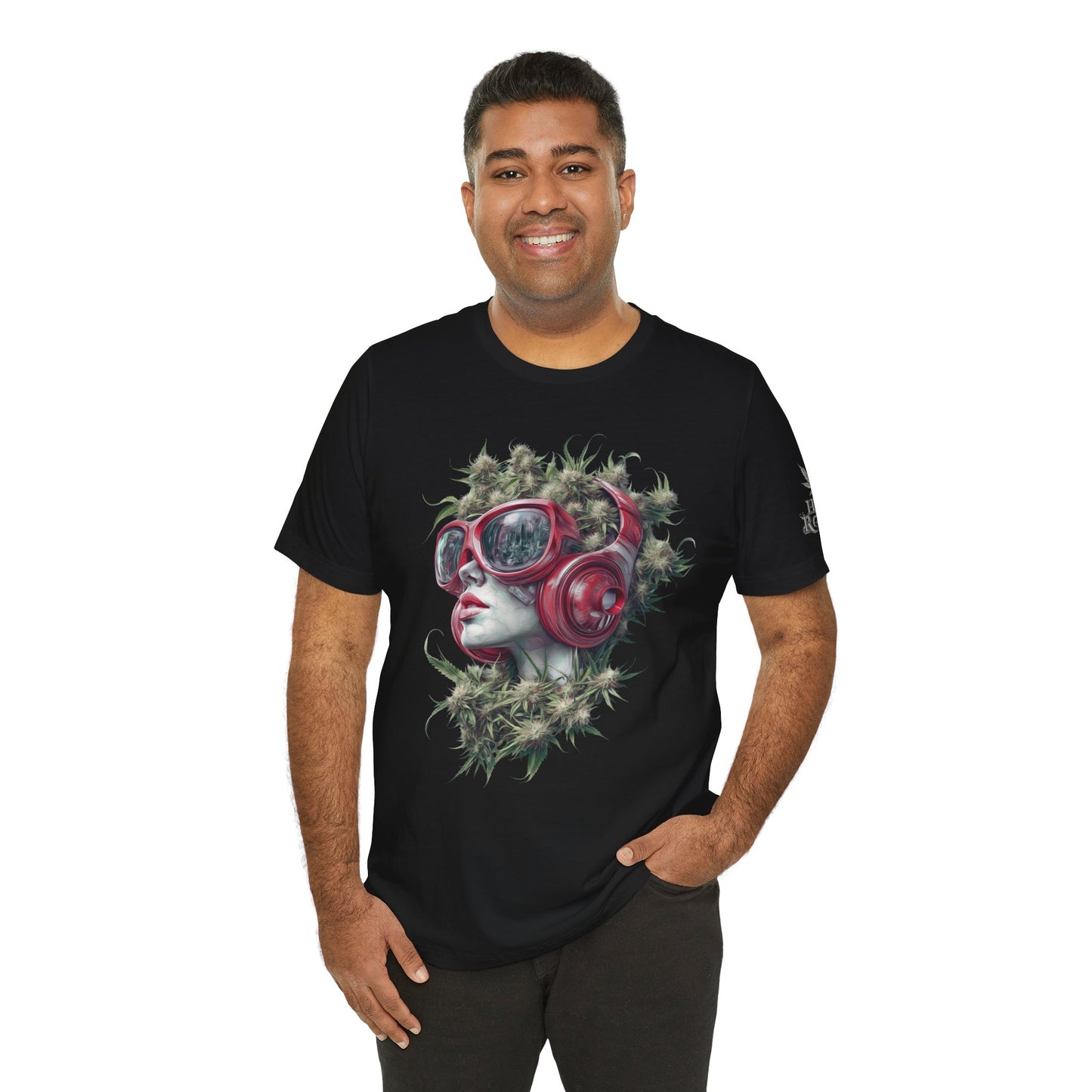 CANNABIS GODDESS TECH™ | PREMIUM FUTURISTIC ART TEE