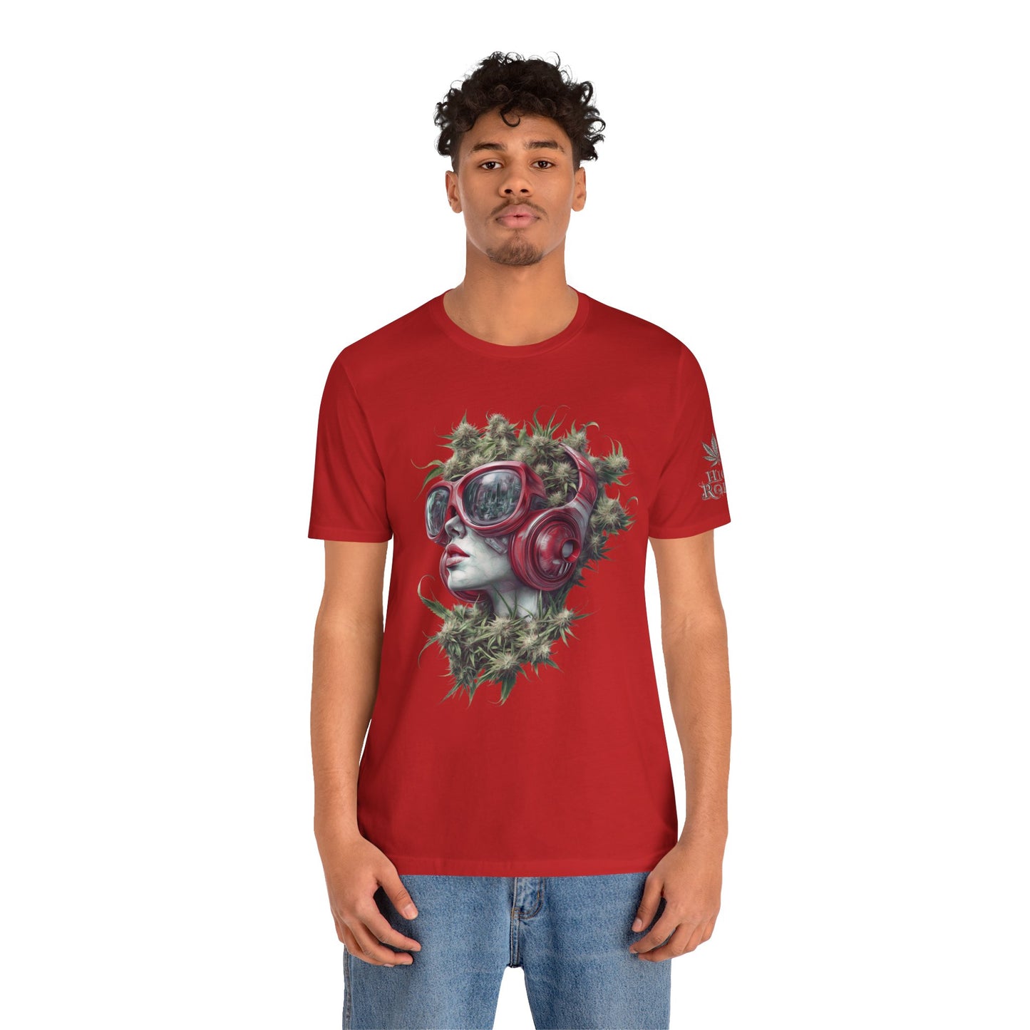 CANNABIS GODDESS TECH™ | PREMIUM FUTURISTIC ART TEE
