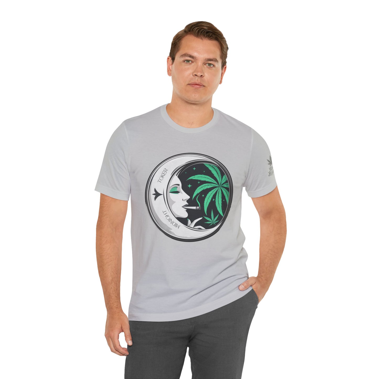 Toker Girl Coin Tee - Vintage Cannabis Portrait Art Design | High Roller