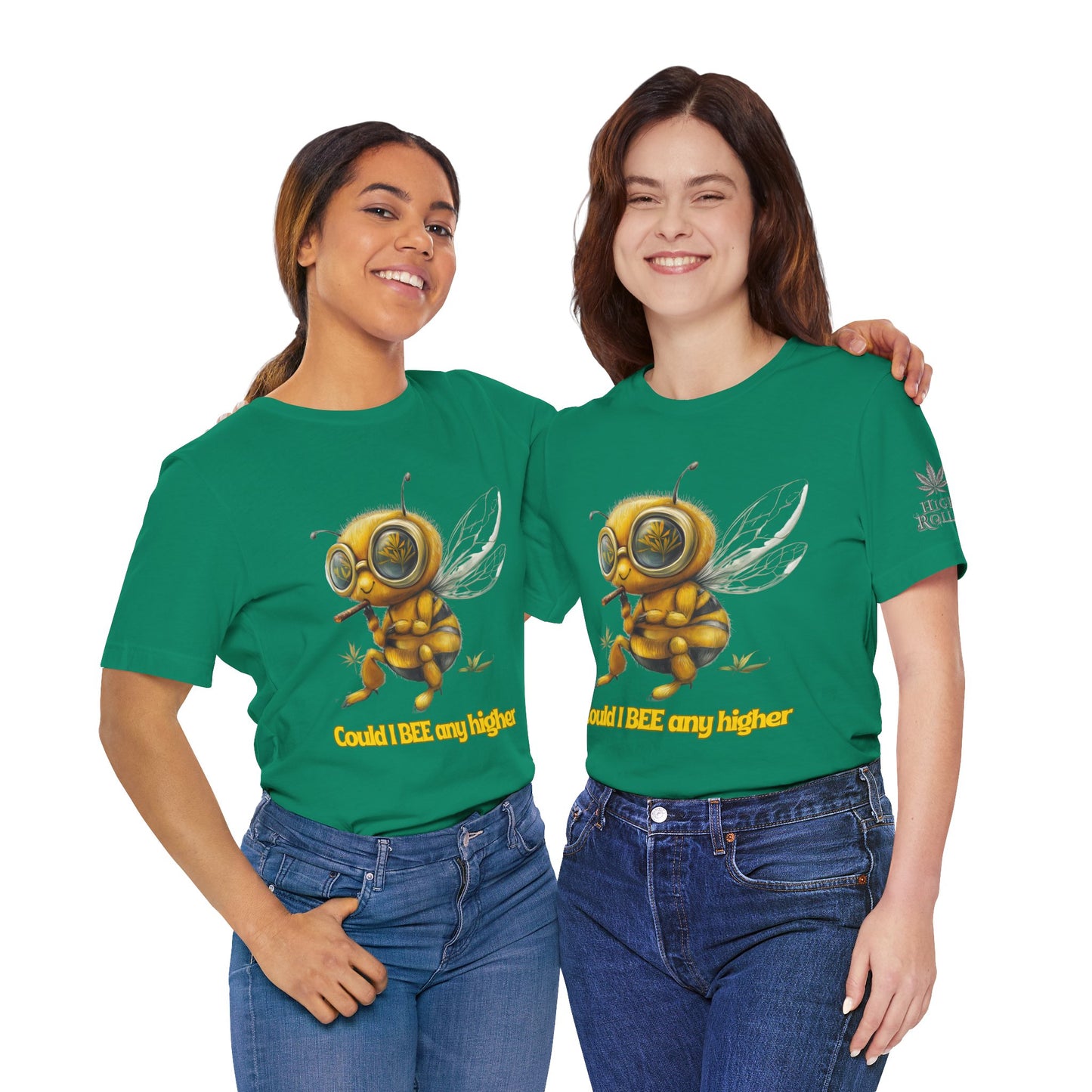Could I BEE Any Higher - Funny Cannabis Bee 420 Unisex T-Shirt"