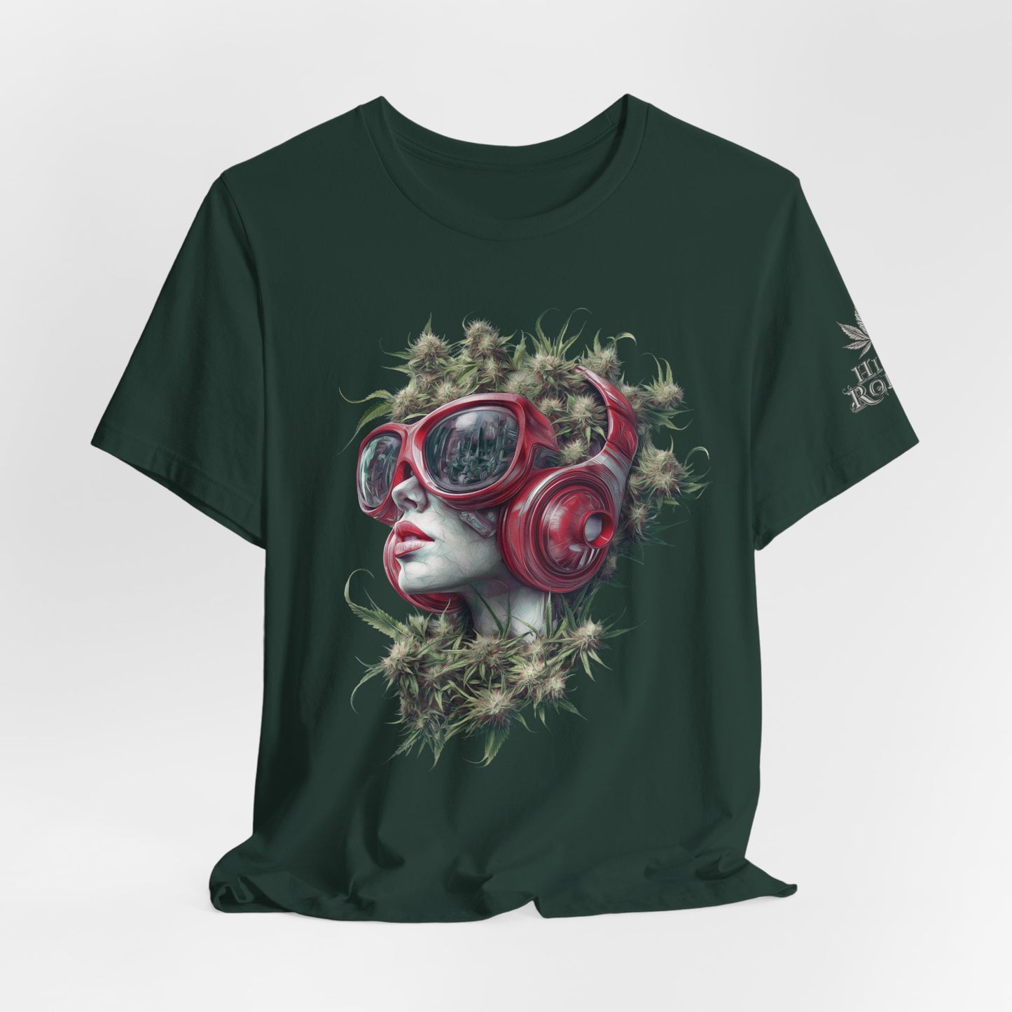 CANNABIS GODDESS TECH™ | PREMIUM FUTURISTIC ART TEE