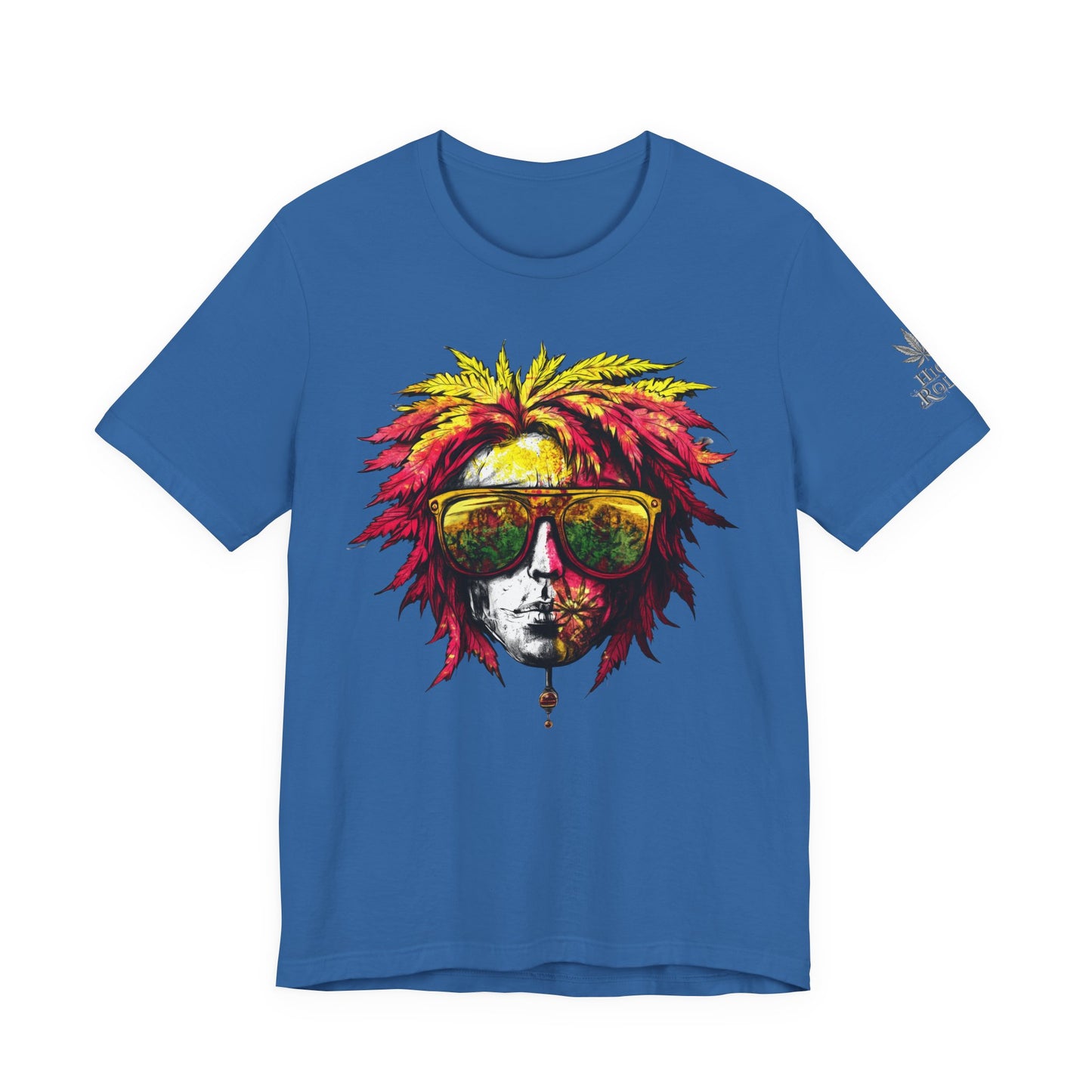 Rasta Cannabis Portrait Tee - Reggae Culture Art Design | High Roller