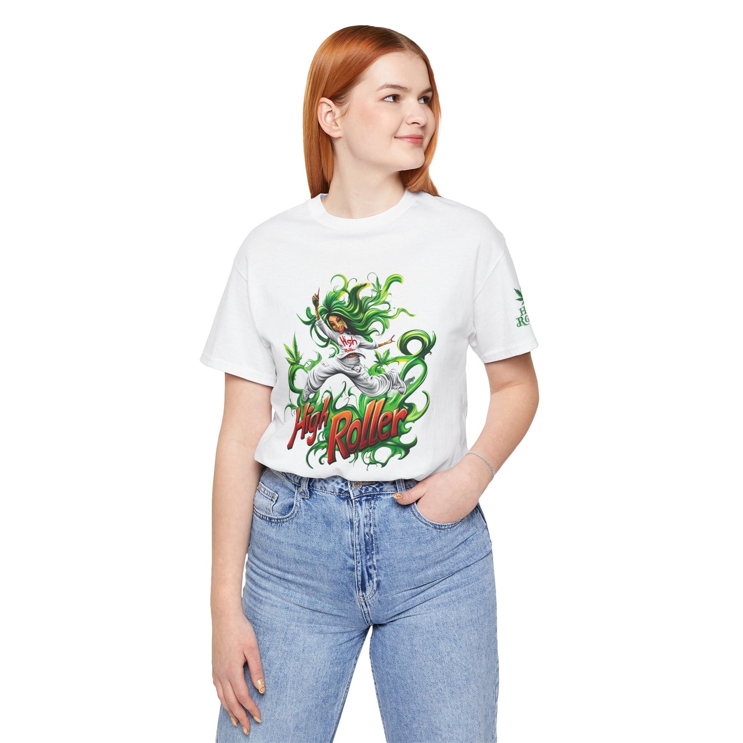 HIGH ROLLER CANNABIS GODDESS™ | PREMIUM MYSTICAL ART TEE