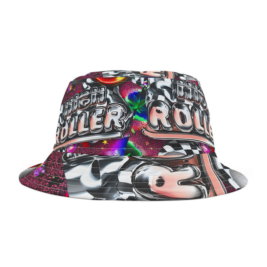 HIGH ROLLER Y2K Psychedelic Bucket Hat