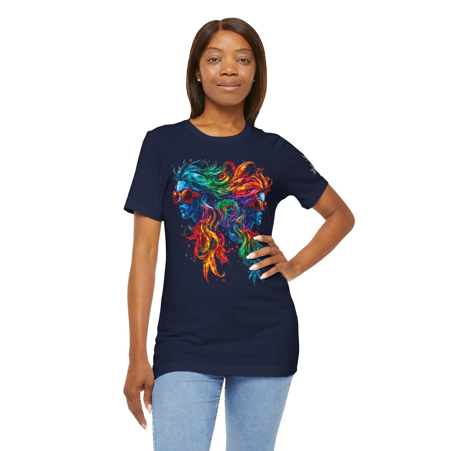 DUAL CONSCIOUSNESS™ | PREMIUM RAINBOW CANNABIS ART TEE