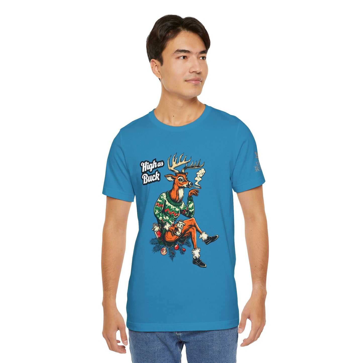 HIGH AS BUCK CHRISTMAS™ | PREMIUM HOLIDAY CANNABIS TEE