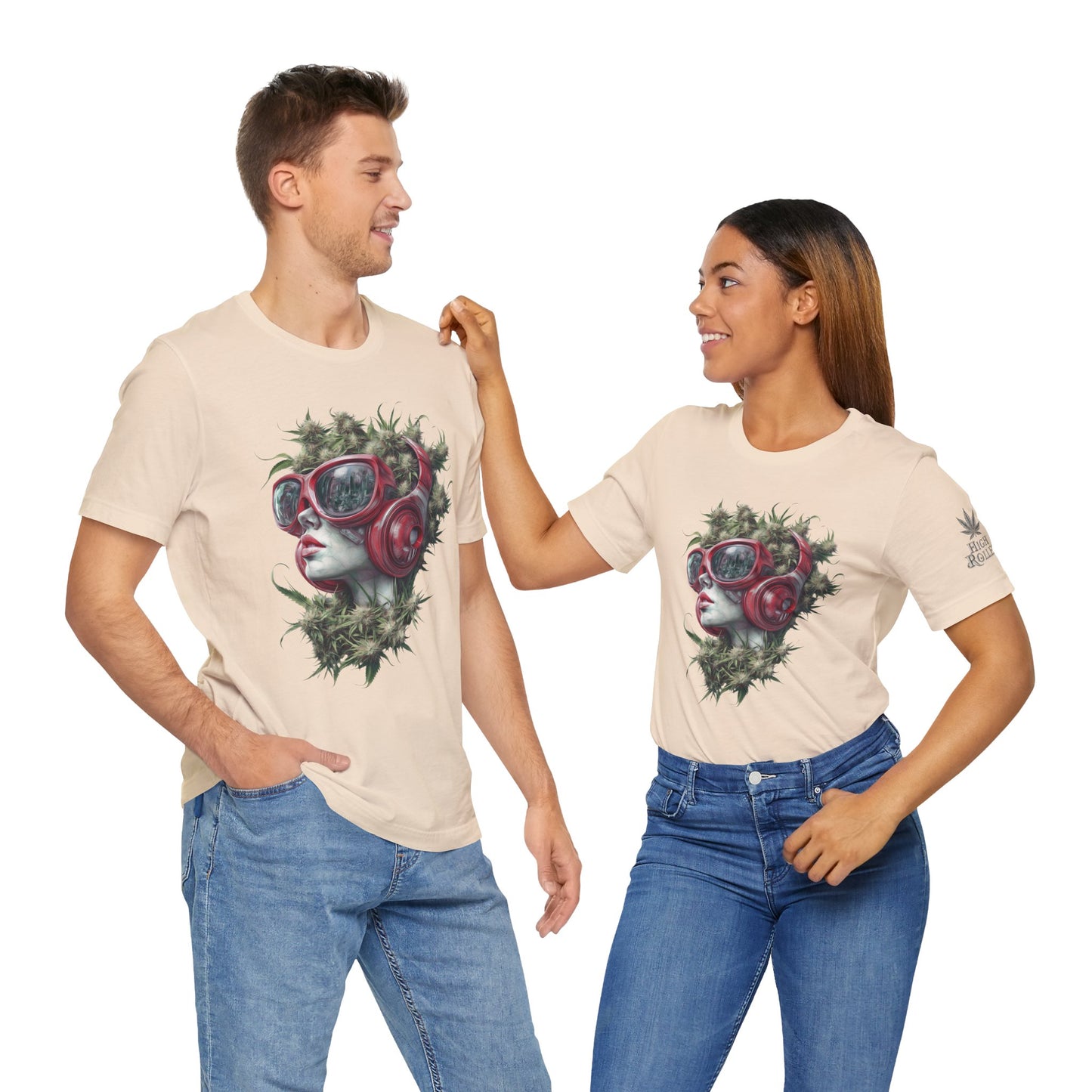 CANNABIS GODDESS TECH™ | PREMIUM FUTURISTIC ART TEE