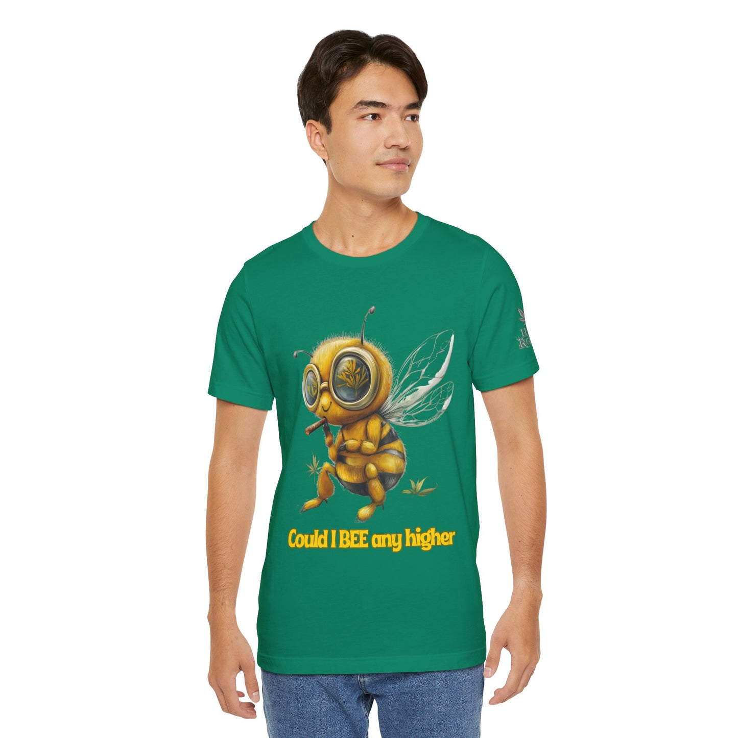 Could I BEE Any Higher - Funny Cannabis Bee 420 Unisex T-Shirt"