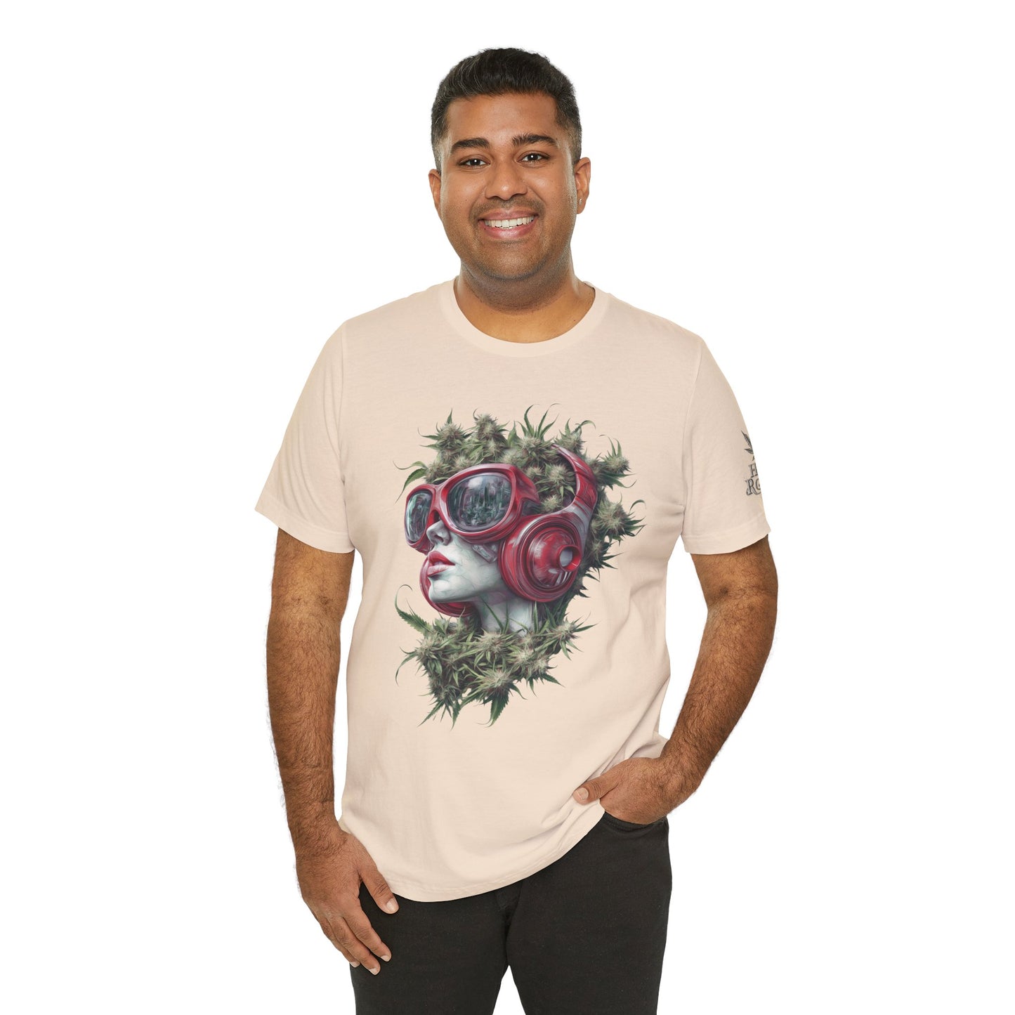 CANNABIS GODDESS TECH™ | PREMIUM FUTURISTIC ART TEE