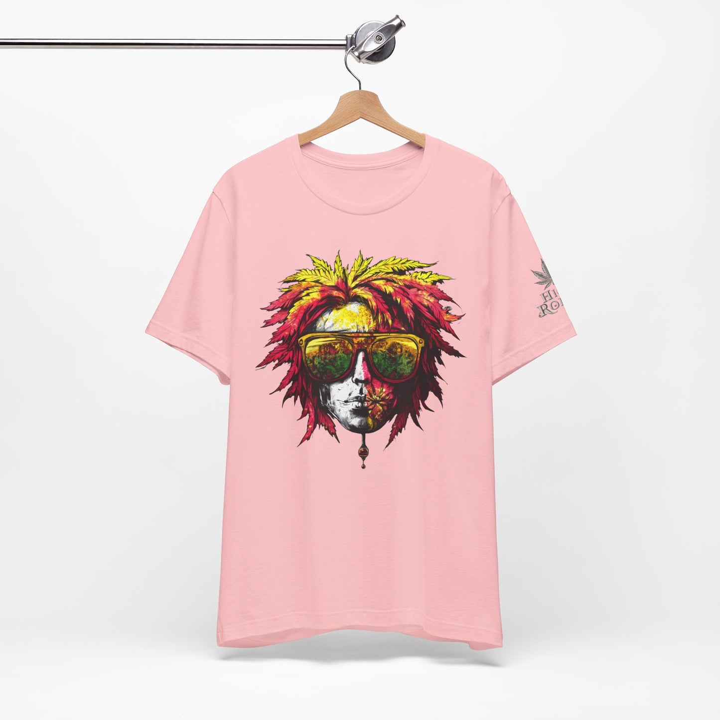 Rasta Cannabis Portrait Tee - Reggae Culture Art Design | High Roller