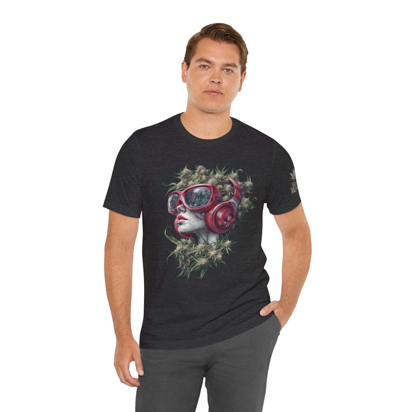 CANNABIS GODDESS TECH™ | PREMIUM FUTURISTIC ART TEE