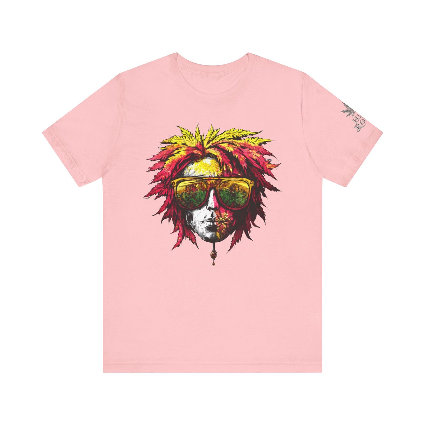 Rasta Cannabis Portrait Tee - Reggae Culture Art Design | High Roller