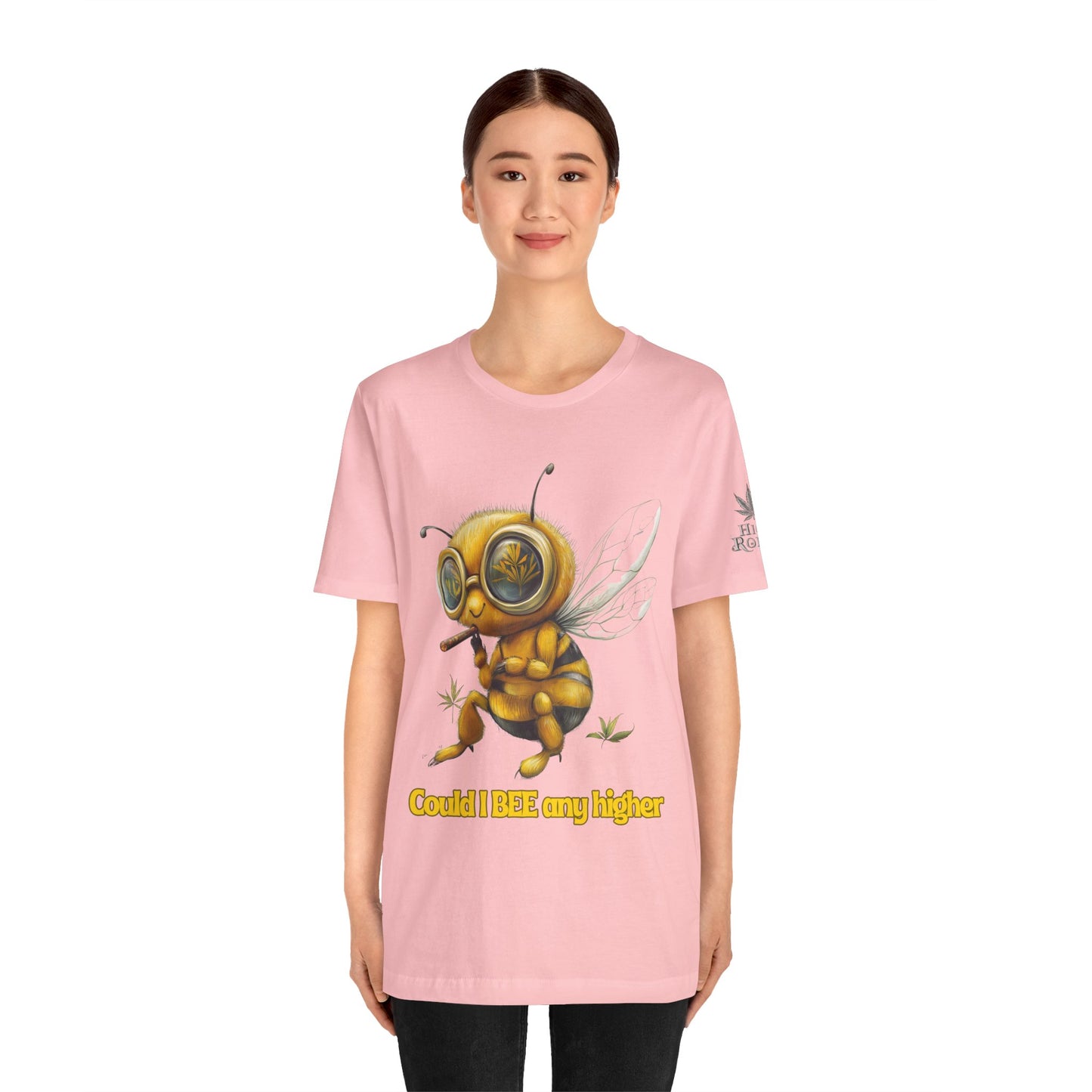 Could I BEE Any Higher - Funny Cannabis Bee 420 Unisex T-Shirt"