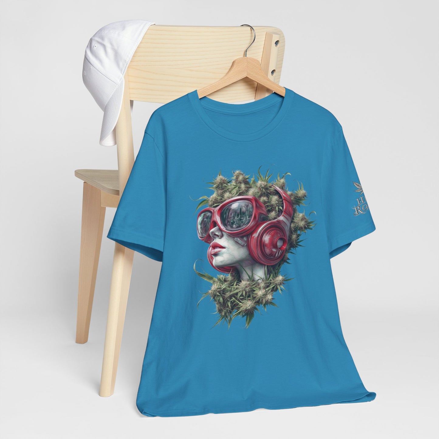 CANNABIS GODDESS TECH™ | PREMIUM FUTURISTIC ART TEE