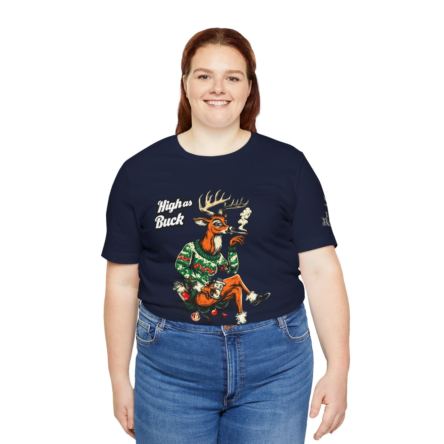 HIGH AS BUCK CHRISTMAS™ | PREMIUM HOLIDAY CANNABIS TEE