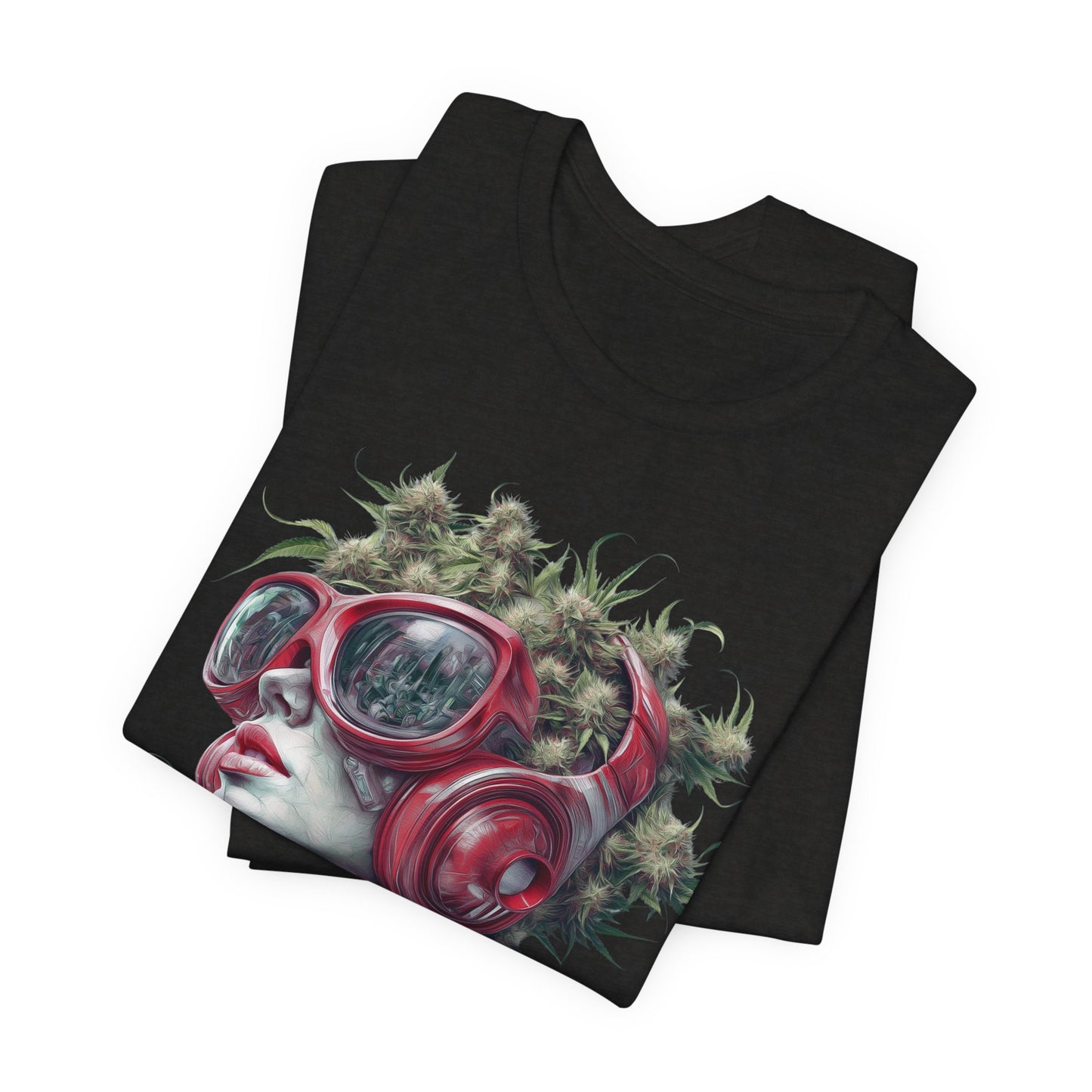 CANNABIS GODDESS TECH™ | PREMIUM FUTURISTIC ART TEE