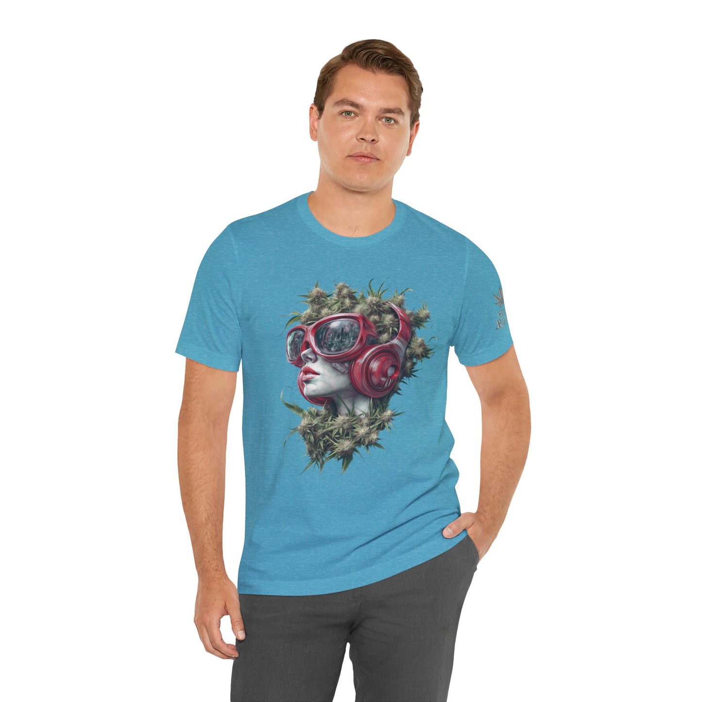 CANNABIS GODDESS TECH™ | PREMIUM FUTURISTIC ART TEE