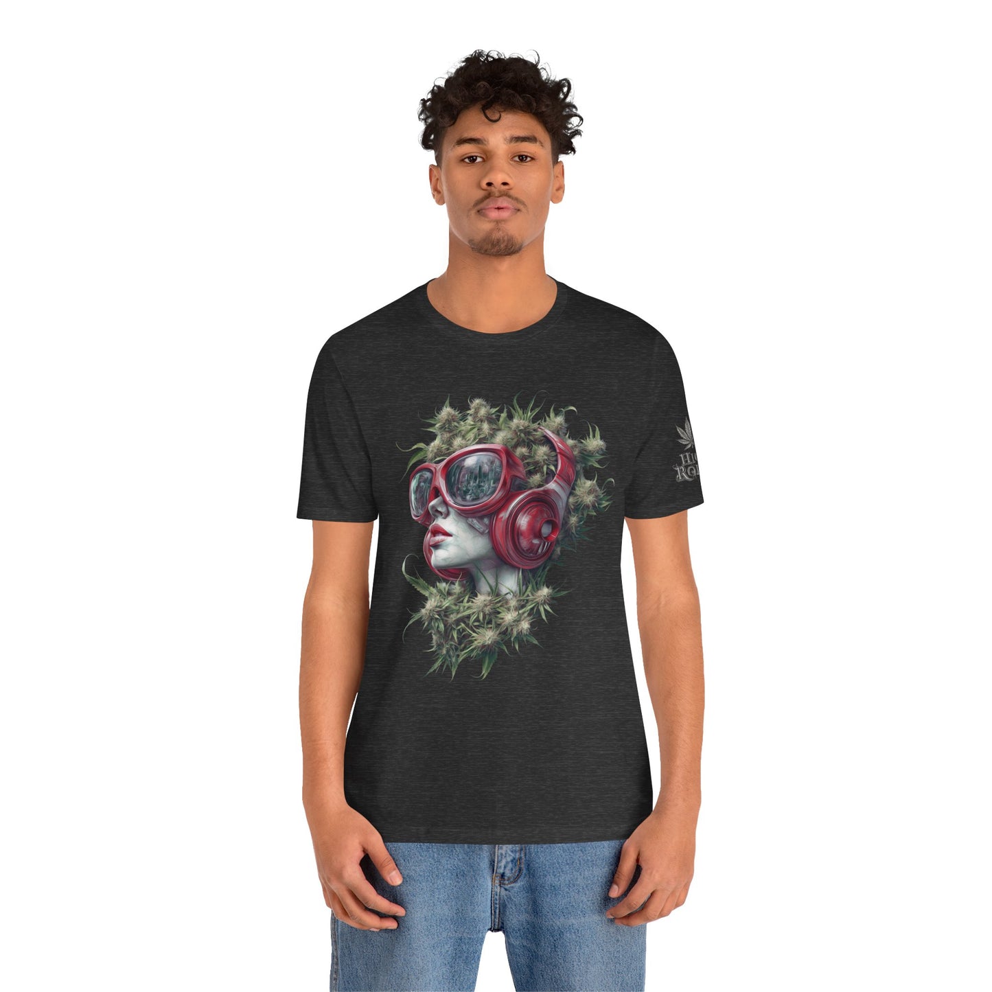 CANNABIS GODDESS TECH™ | PREMIUM FUTURISTIC ART TEE