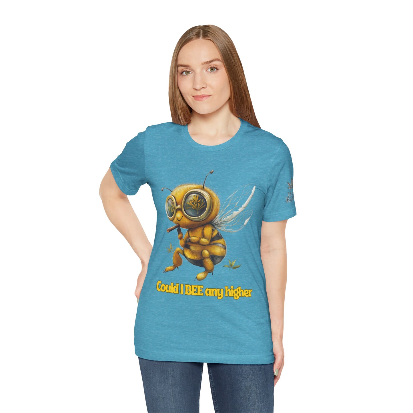 Could I BEE Any Higher - Funny Cannabis Bee 420 Unisex T-Shirt"