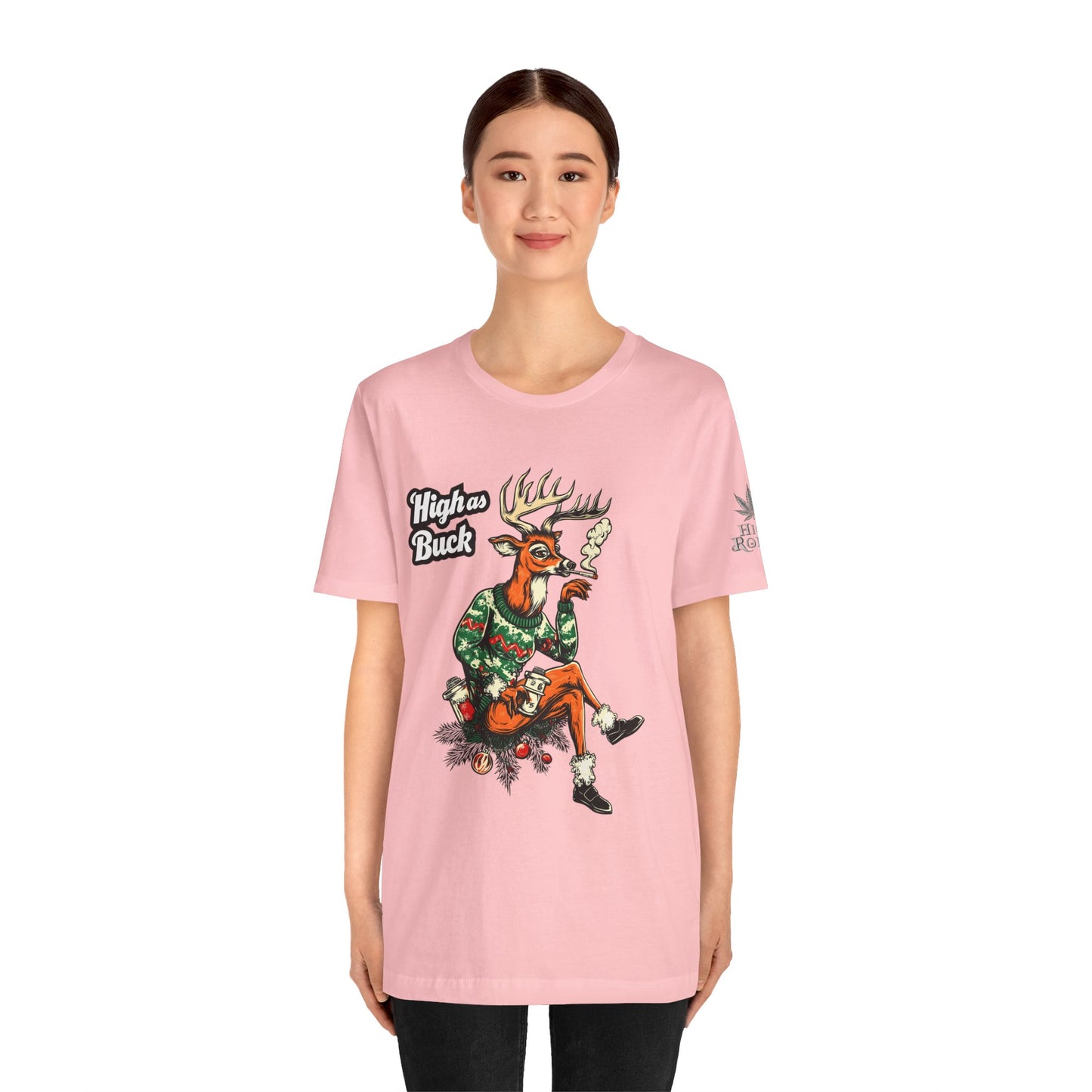 HIGH AS BUCK CHRISTMAS™ | PREMIUM HOLIDAY CANNABIS TEE